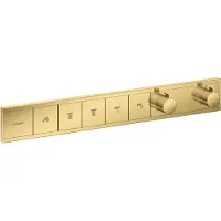 Hansgrohe Compleet montageset RAINSELECT f voor UP-thermostaat, 5 functies, gepolijst goudkleurig