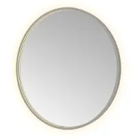 Hotbath &More Round spiegel 80cm geborsteld gunmetal PVD