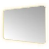 Hotbath &More SSQ128 Soft Square spiegel 120x80cm met verlichting, spiegelverwarming, kleurwissel, dimbaar en afstandsbediening RVS316