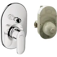 Hansgrohe vernis blend badthermostaat complete set inbouw, chroom