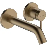Hansgrohe Tecturis S - Inbouw Wastafelkraan - voor wandmontage - Ééngreeps bediening - 16,5 cm uitloop - Brushed Bronze