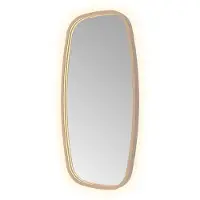 Hotbath &More Contour spiegel deens ovaal 40x80cm geborsteld koper PVD