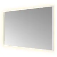 Hotbath &More Spiegel Square 120x80cm Directe & Indirecte Verlichting - Mat Wit - Glas - Rechthoekig - Spiegels, Badkamerspiegels - 8721333301276