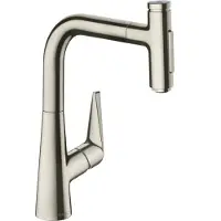Hansgrohe Talis Select M51 M5117-H220 ééngreeps keukenmengkraan met uittrekbare vuistdouche, rvs look