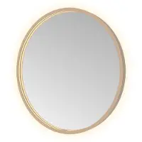 Hotbath &More Spiegel Round 60cm Directe & Indirecte Verlichting - Geborsteld Koper PVD - Glas - Rond - Spiegels, Badkamerspiegels - 8721321499565