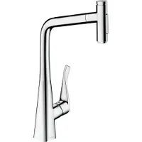 Hansgrohe Metris Select M71 M7117-h320 ééngreeps keukenmengkraan met uittrekbare vuistdouche, chroom