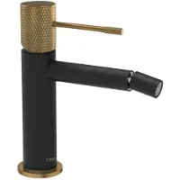 Sapho Solaris Bidetmengkraan, zwart/goud mat