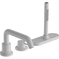 Hansgrohe tecturis s 3-gats eengreeps badrandmengkraan met sbox, mat wit