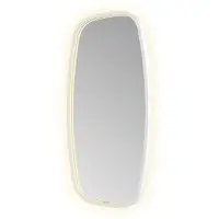 Hotbath &More Contour spiegel deens ovaal 40x80cm wit mat