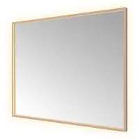 Hotbath &More Spiegel Square 100x80cm Directe & Indirecte Verlichting - Geborsteld Koper PVD - Glas - Rechthoekig - Spiegels, Badkamerspiegels - 8721333301290