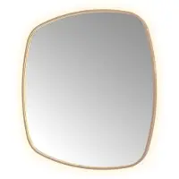 Hotbath &More Spiegel Contour 120x120cm Directe & Indirecte Verlichting - Geborsteld Koper PVD - Glas - Afgeronde Hoeken - Spiegels, Badkamerspiegels - 8721264699169
