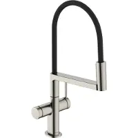 Hansgrohe talis select m54 powderspray eengreeps keukenkraan semi-pro 3jet, rvs look