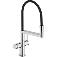 Hansgrohe talis select m54 powderspray eengreeps keukenkraan semi-pro 3jet, chroom