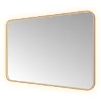 Hotbath &More Soft Square rechthoekige spiegel 120x80cm geborsteld koper PVD