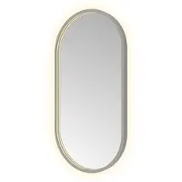 Hotbath &More Oval spiegel ovaal 40x80cm geborsteld gunmetal PVD