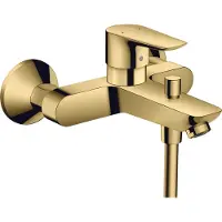 Hansgrohe talis e eengreeps badmengkraan opbouw, polished gold optic
