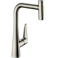 Hansgrohe Talis Select M51 M5117-H300 ééngreeps keukenmengkraan met uittrekbare vuistdouche, rvs look