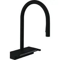 Hansgrohe M81 - Aquno Select 170 keukenkraan met uittrekbare sproeikop en waterval, mat zwart 73837670