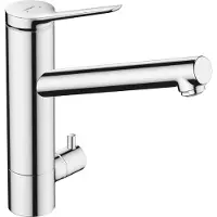 Hansgrohe Zesis M33 ééngreeps keukenmengkraan 200 met stopkraan voor keukenapparatuur, CoolStart 1jet, chroom