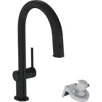 Hansgrohe Aqittura M91 Filter systeem 210, uittrekbare uitloop, 1jet, sBox, mat zwart