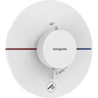 Hansgrohe ShowerSelect Comfort S thermostaat inbouw voor 1 functie en extra uitgang, mat wit