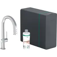 Hansgrohe aqittura m91 soda systeem 210, uittrekbare uitloop, 1jet, sbox, chroom