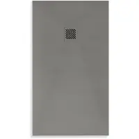 Boss & Wessing Douchebak BWS Elsa Composiet Anti-slip 100x100x3 cm Mat Grijs