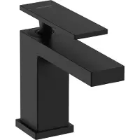 Hansgrohe Tecturis E ééngreeps wastafelkraan 80 CoolStart zonder waste, mat zwart