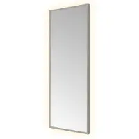 Hotbath &More Toiletspiegel Square 30x80cm Indirecte Verlichting - Geborsteld Gunmetal PVD - Glas - Rechthoekig - Spiegels, Badkamerspiegels - 8721333301368