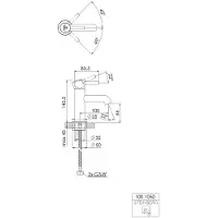 Steinberg 100 - Wastafelkraan, geborsteld nikkel 100 1050 BN