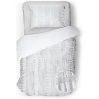 Eleganzzz Dekbedovertrek Micropercal Pure Stitches - crystal white 140x200/220cm