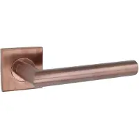 Intersteel deurkruk Q 04 op rozet vierkant verdekt 53x53x6mm - PVD brons
