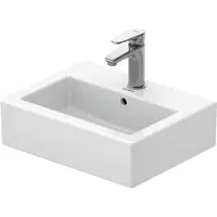 Duravit Vero Fontein - 45x35cm - met overloop - glans wit 0704450000