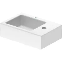 Duravit Vero Air fontein 1 kraangat rechts 38x25cm wit
