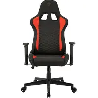 Sense7 Spellcaster - Gamingstoel - Belastbaar tot 150 kg - Ademend Materiaal & Lendenkussen - Bureaustoel - Ergonomische Stoel - Max. 185 cm - Zwart en rood