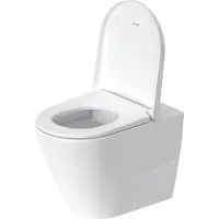 Duravit Toilet d-neo hygieneglaze staand rimless diepspoel 58 cm hoogglans wit