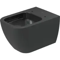 Duravit happy d.2 wandcloset 36.5x54x33.5 cm keramiek glanzend antraciet