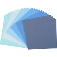 Florence Vaessen Creative Cardstock, Stevig Kaartpapier 216g - Blauw, 24 Stuks. 30,5 x 30,5 cm