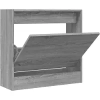 vidaXL Schoenenkast 60x21x57 cm bewerkt hout grijs sonoma eikenkleurig