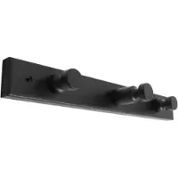 Home>it Kapstok van grenenhout met 3 haken 30×4×7 cm zwart Grenen