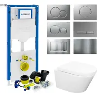 Wiesbaden Geberit UP320 Toiletset set24 Vesta Rimless 52 cm met Sigma drukplaat