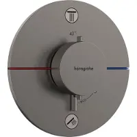Hansgrohe ShowerSelect Comfort S thermostaat inbouw voor 2 functies, Brushed Black Chrome