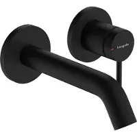 Hansgrohe tecturis s eengreeps wastafelkraan inbouw voor wandmontage, met uitloop 16,5 cm, mat zwart