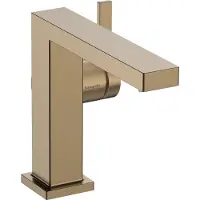 Hansgrohe tecturis e 110 fine coolstart eengreeps wastafelmengkraan met pushopen, brushed bronze