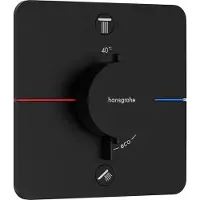Hansgrohe showerselect comfort q thermostaat inbouw voor 2 functies, mat zwart