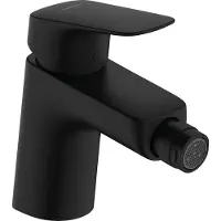 Hansgrohe logis eengreeps bidetmengkraan 70 met popup trekwaste, mat zwart