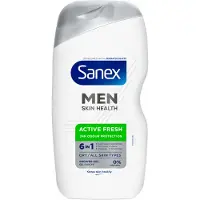 Sanex 6x Douchegel Men Skin Health Active Fresh 400 ml