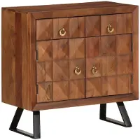vidaXL Ladekast 70x35x70 cm massief acaciahout honingbruin