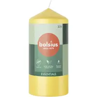 Bolsius - Stompkaars - Essentials - 120/58 - 1 Stuk - Sunny Yellow
