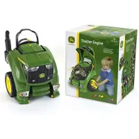 Klein Toys John Deere trekker motorblok - 56 demonteerbare en repareerbare onderdelen - incl. licht- en geluideffecten - 43x40x52,5 cm - groen geel